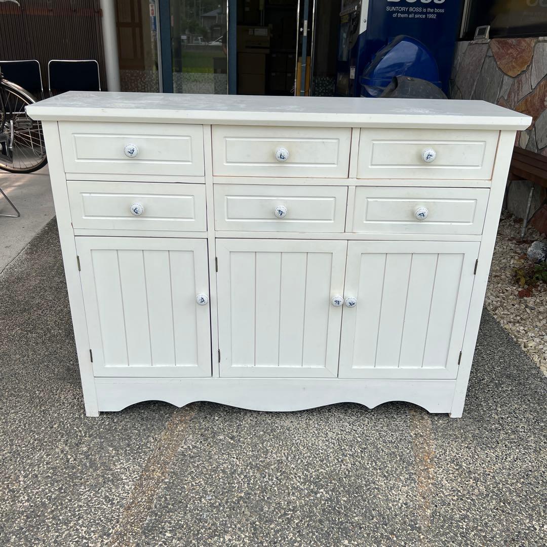 m*i様 キッチンカウンター　サイドボード　キャビネット　ホワイト