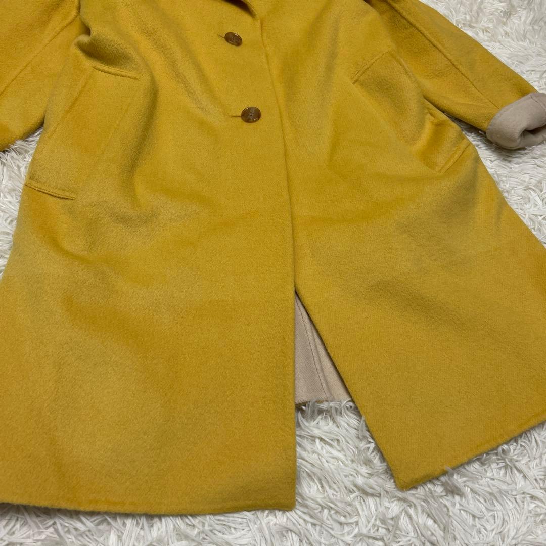 マッキントッシュロンドン ウール ダブルフェイス リバーコート マスタード