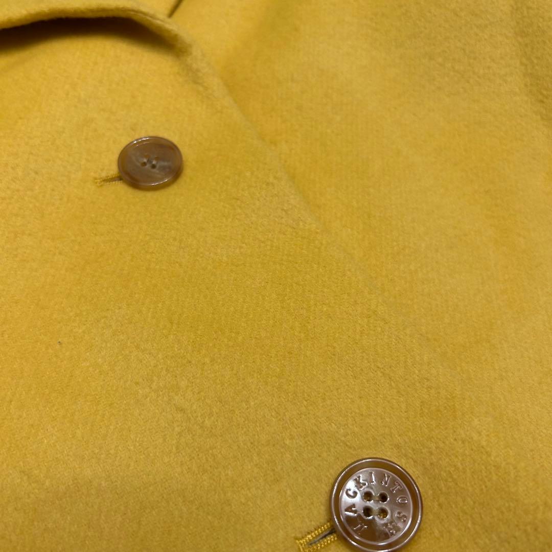 マッキントッシュロンドン ウール ダブルフェイス リバーコート マスタード