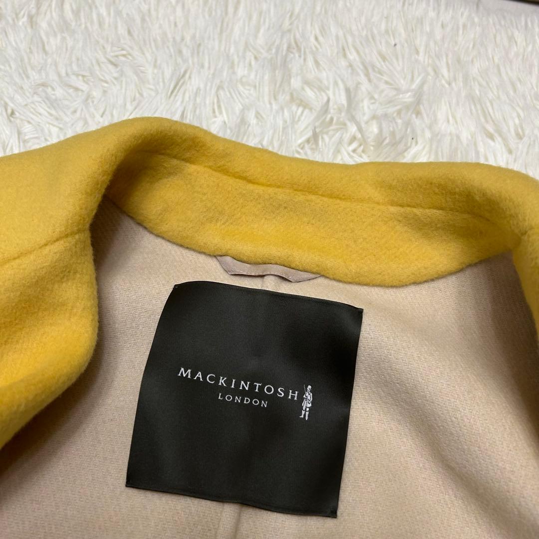 マッキントッシュロンドン ウール ダブルフェイス リバーコート マスタード