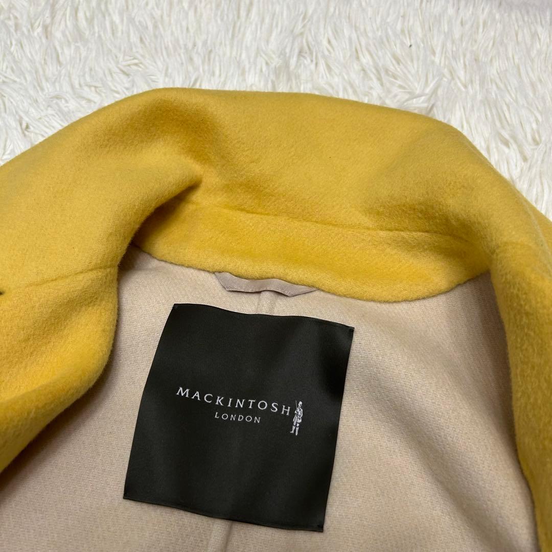 マッキントッシュロンドン ウール ダブルフェイス リバーコート マスタード