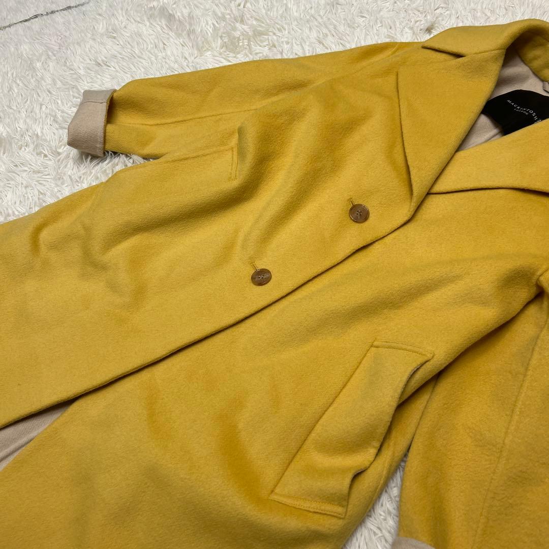 マッキントッシュロンドン ウール ダブルフェイス リバーコート マスタード