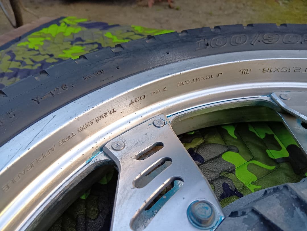 CBX400F 純正ホイール前後リペアベース　CBX550F CBR400F