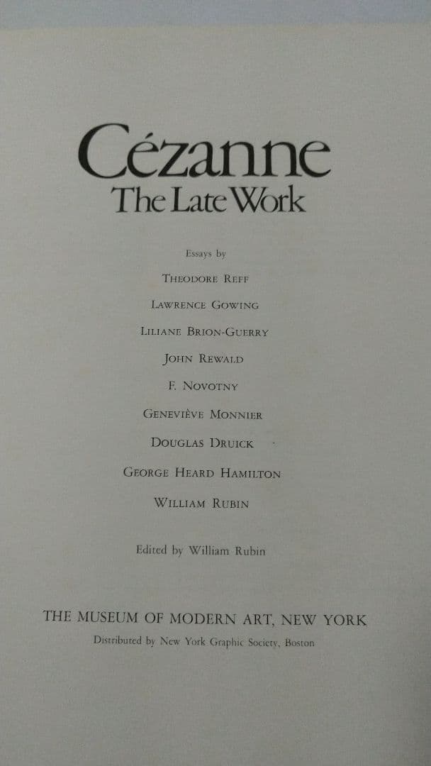 セザンヌ Ce'zanne The Late Work 洋書 画集