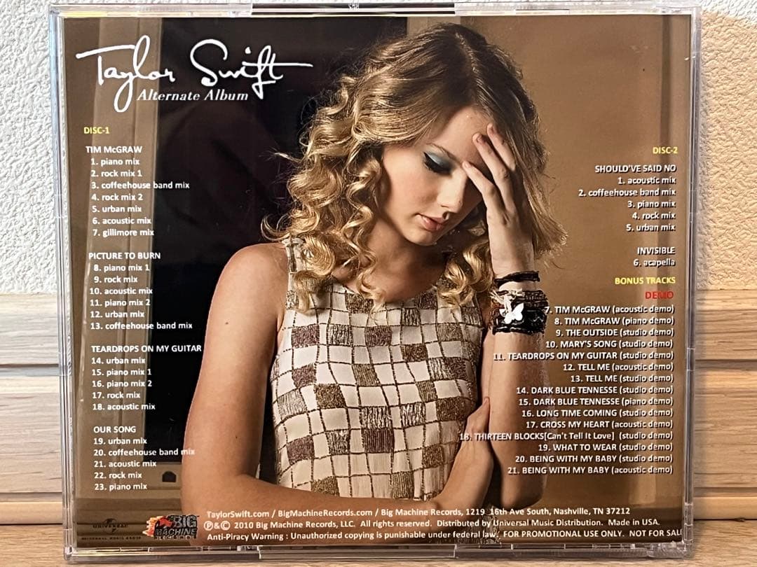 TAYLOR SWIFT Alternate Album 2CD未開封新品