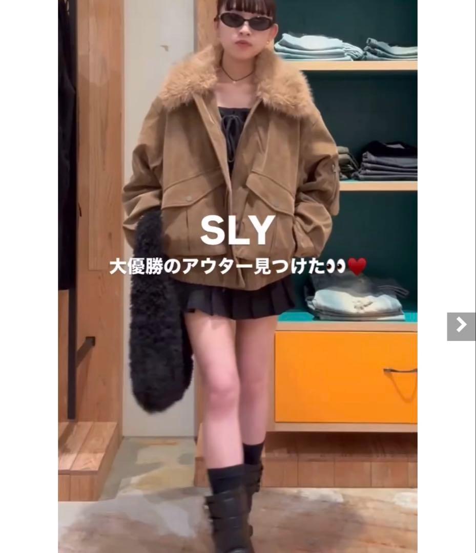 《即完売品》SLY WASHED PUFFER ブルゾン/ベージュ/スライ新品