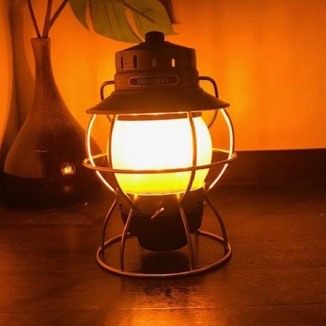 【カスタム 】ベアボーンズ LED レイルロードランタン アンバー