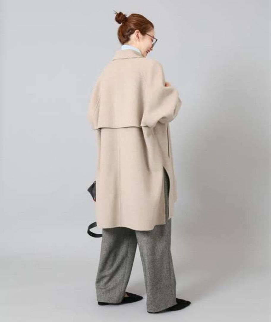 【IENA】 スーパー160ダブルフェイス オーバーコート　38