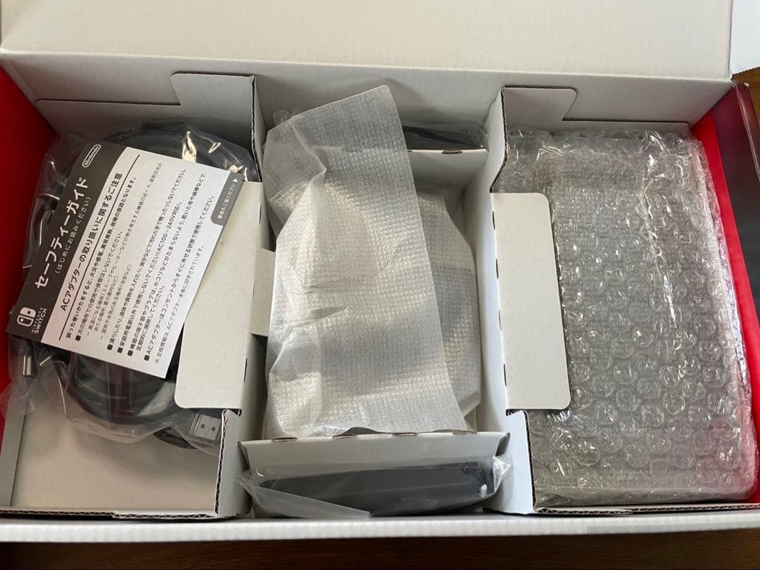 専用 Nintendo Switch 本体 Joy-con ネオンブルー /レ