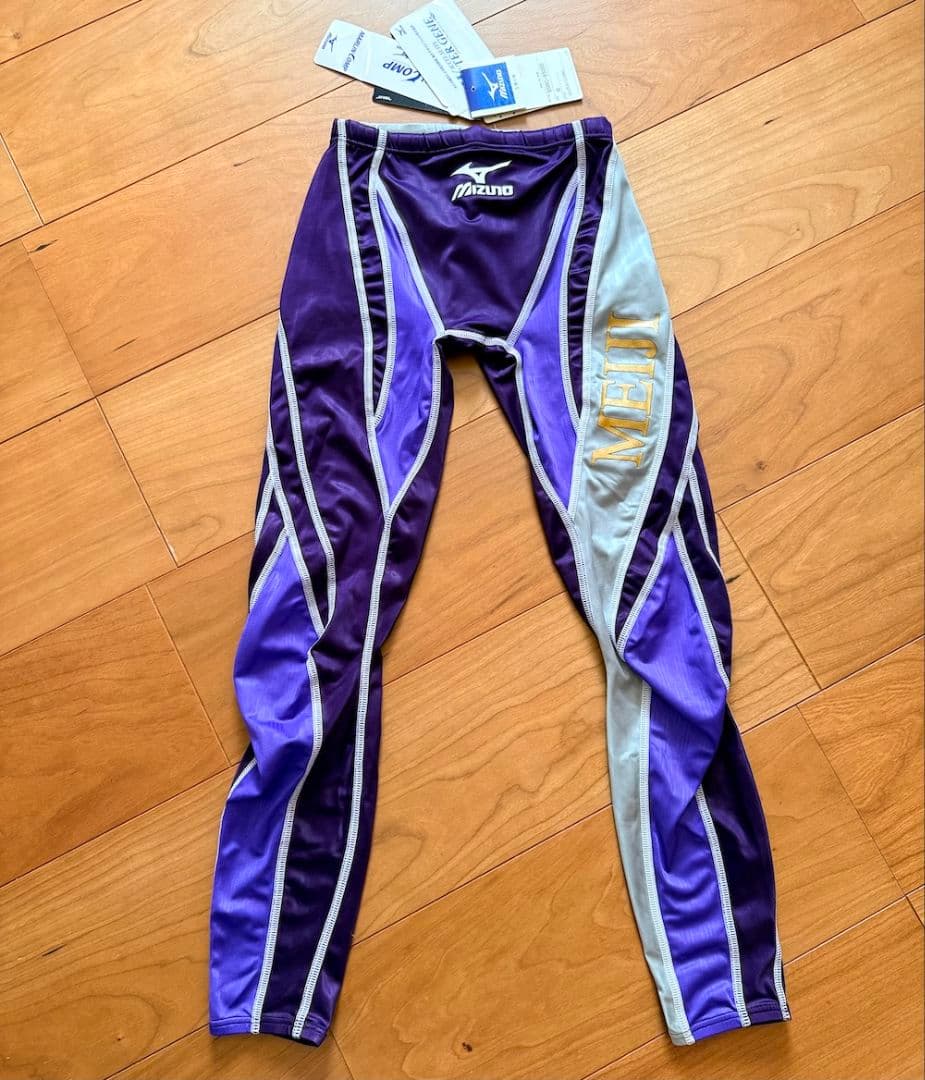 【新品激レア】明治大学　アクセルスーツ　ウォータージーン　ロングスパッツ 競パン