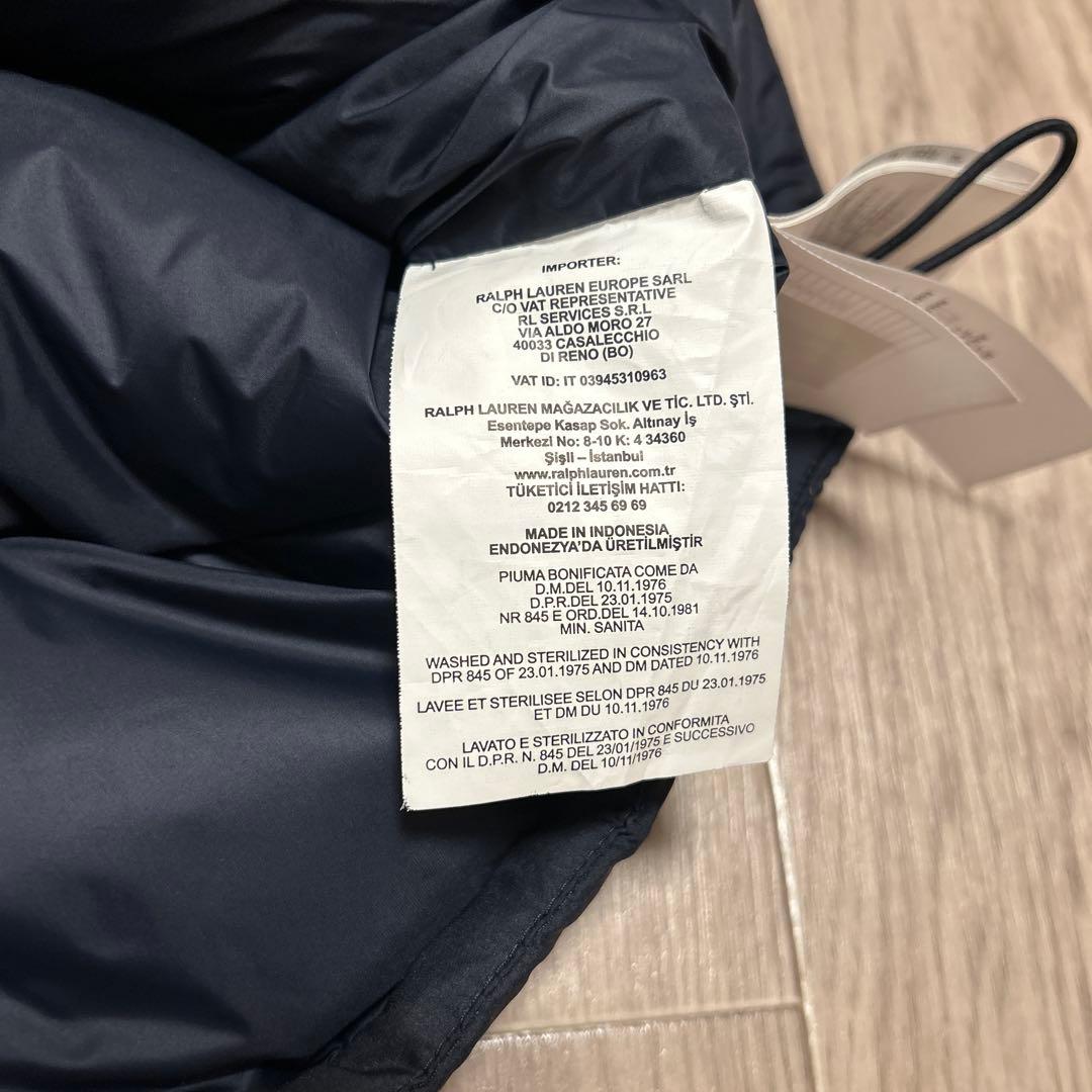 Polo Ralph Lauren ネイビー ダウンベスト　メンズ