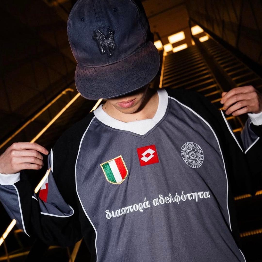 diaspora skateboards × LOTTO ゲームシャツ