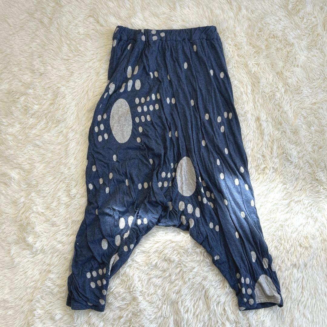 慈雨 センソユニコ 変形デザイン サルエルパンツ ランダムドット 近年 40