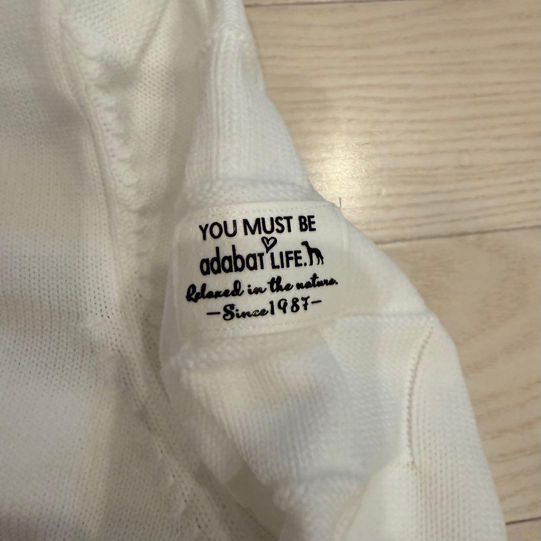 adabat アダバット 白 ボーダー パーカー ♡