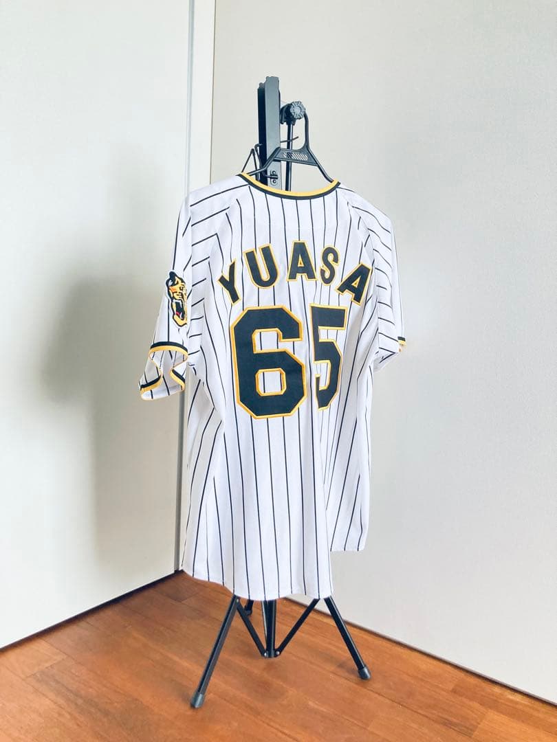 阪神タイガース 湯浅 ユニフォーム　メンズS 湯浅京己　刺繍　ミズノ