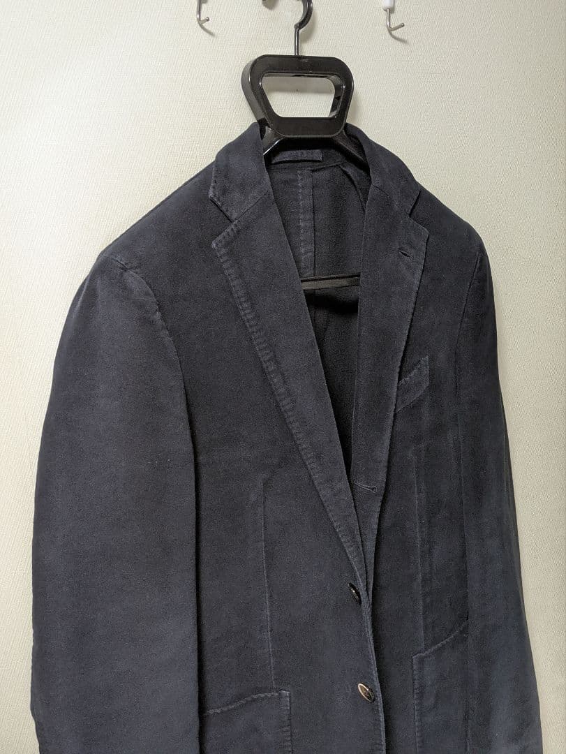 ラルディーニ テーラードジャケット 46 モールスキン 本切羽 ネイビー