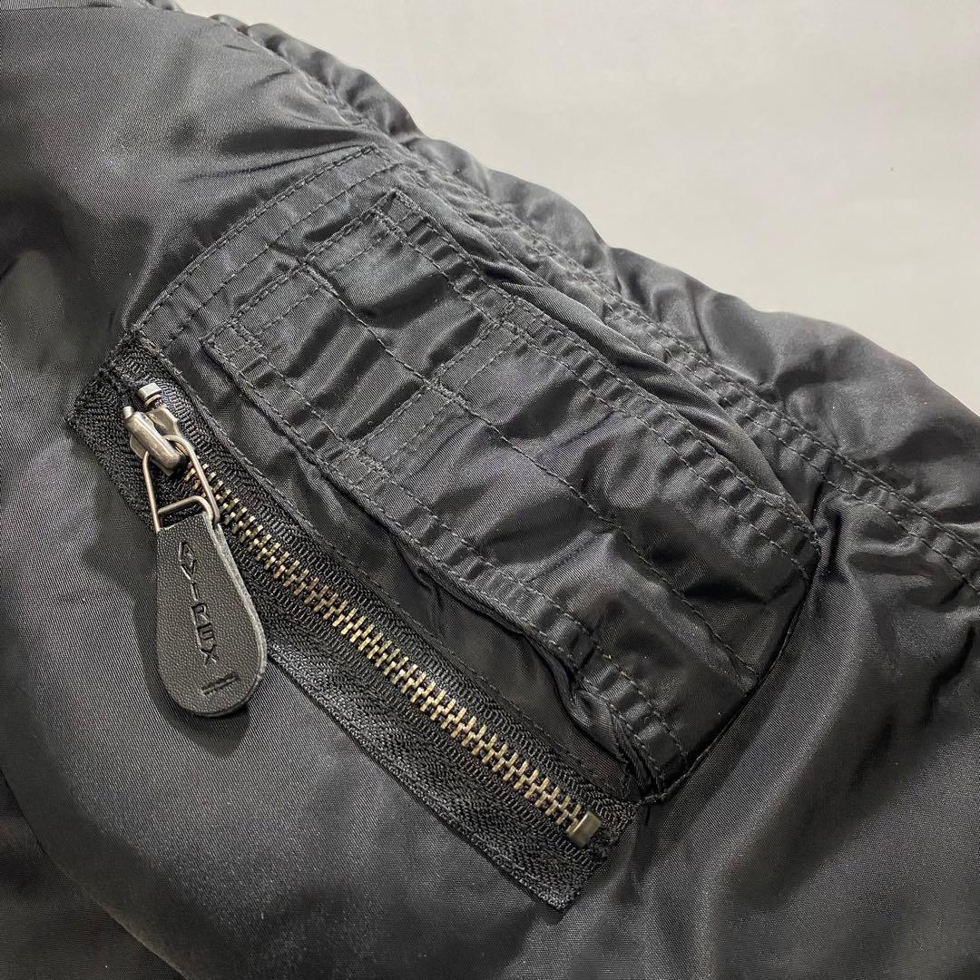 AVIREX アヴィレックス N2B N-2B フライトジャケット 黒 L 短丈