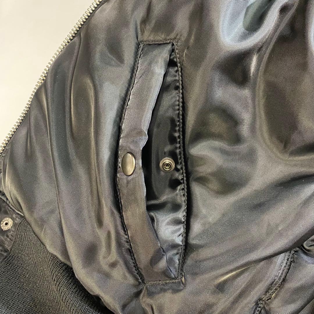 AVIREX アヴィレックス N2B N-2B フライトジャケット 黒 L 短丈