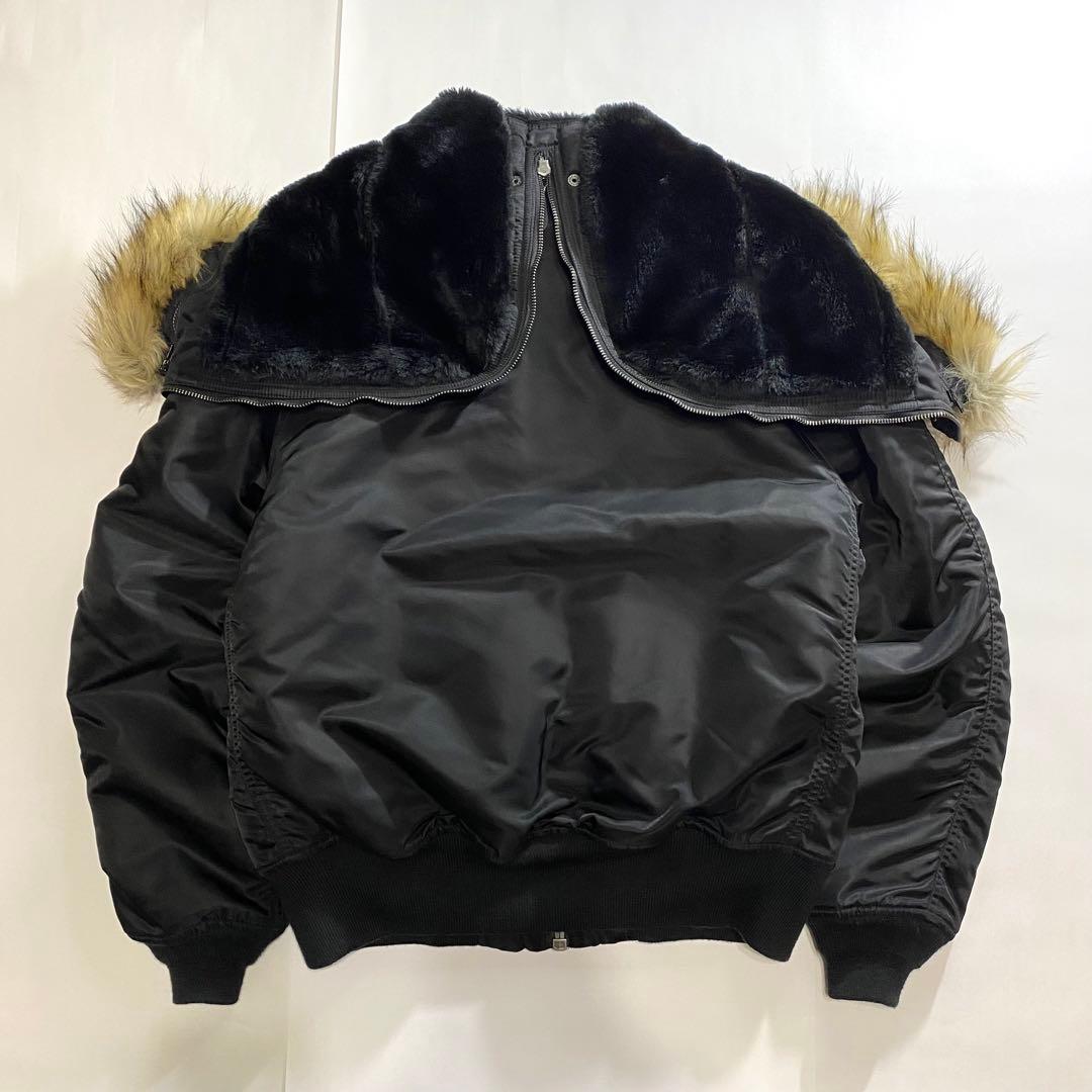 AVIREX アヴィレックス N2B N-2B フライトジャケット 黒 L 短丈