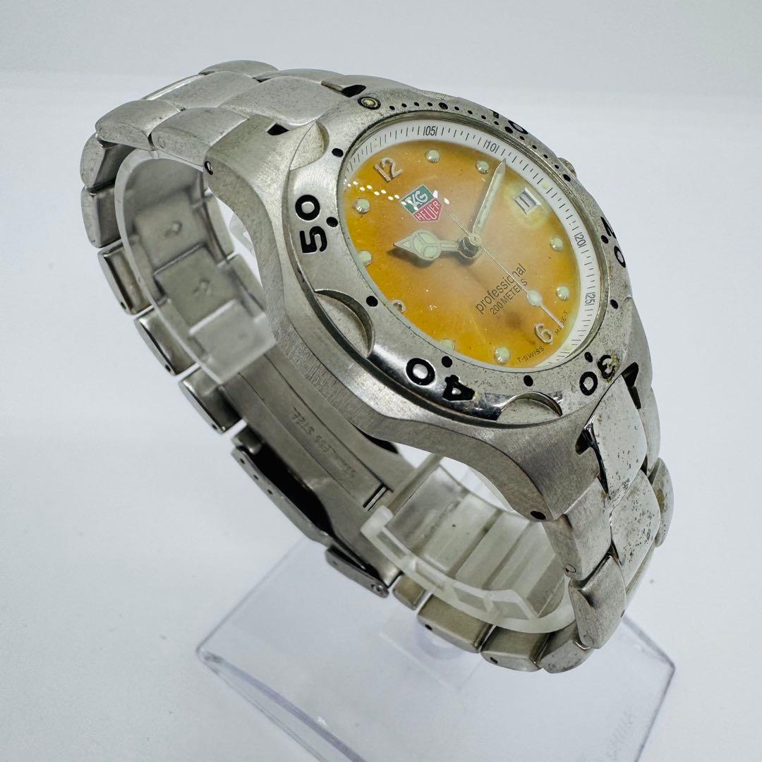 ✨TAGHEUER✨タグ・ホイヤー✨964-013✨オレンジ文字盤✨腕時計✨