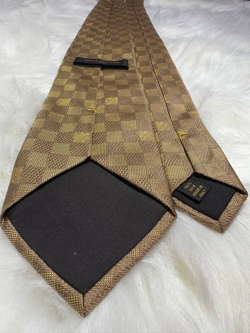 【限定特価】 美品 LOUIS VUITTON ルイヴィトン ネクタイ ダミエ