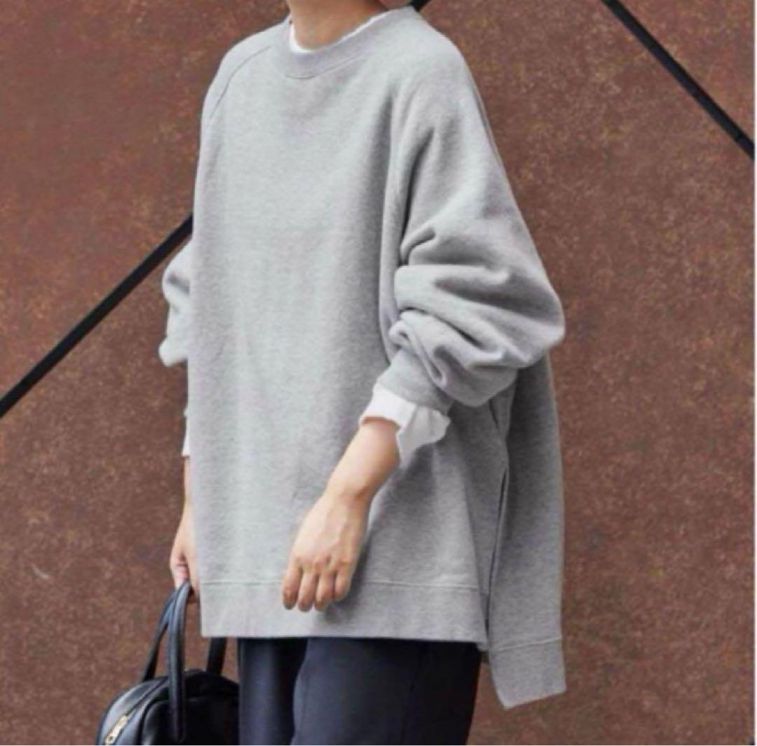 新品未使用ラグランポンチョスエット グレー