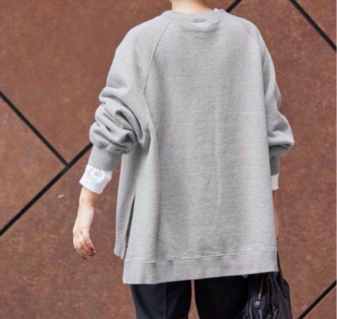 新品未使用ラグランポンチョスエット グレー