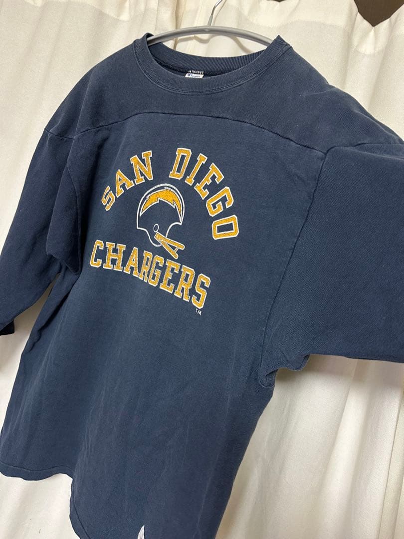 Champion フットボール Tシャツ 80's チャンピオン フェード L