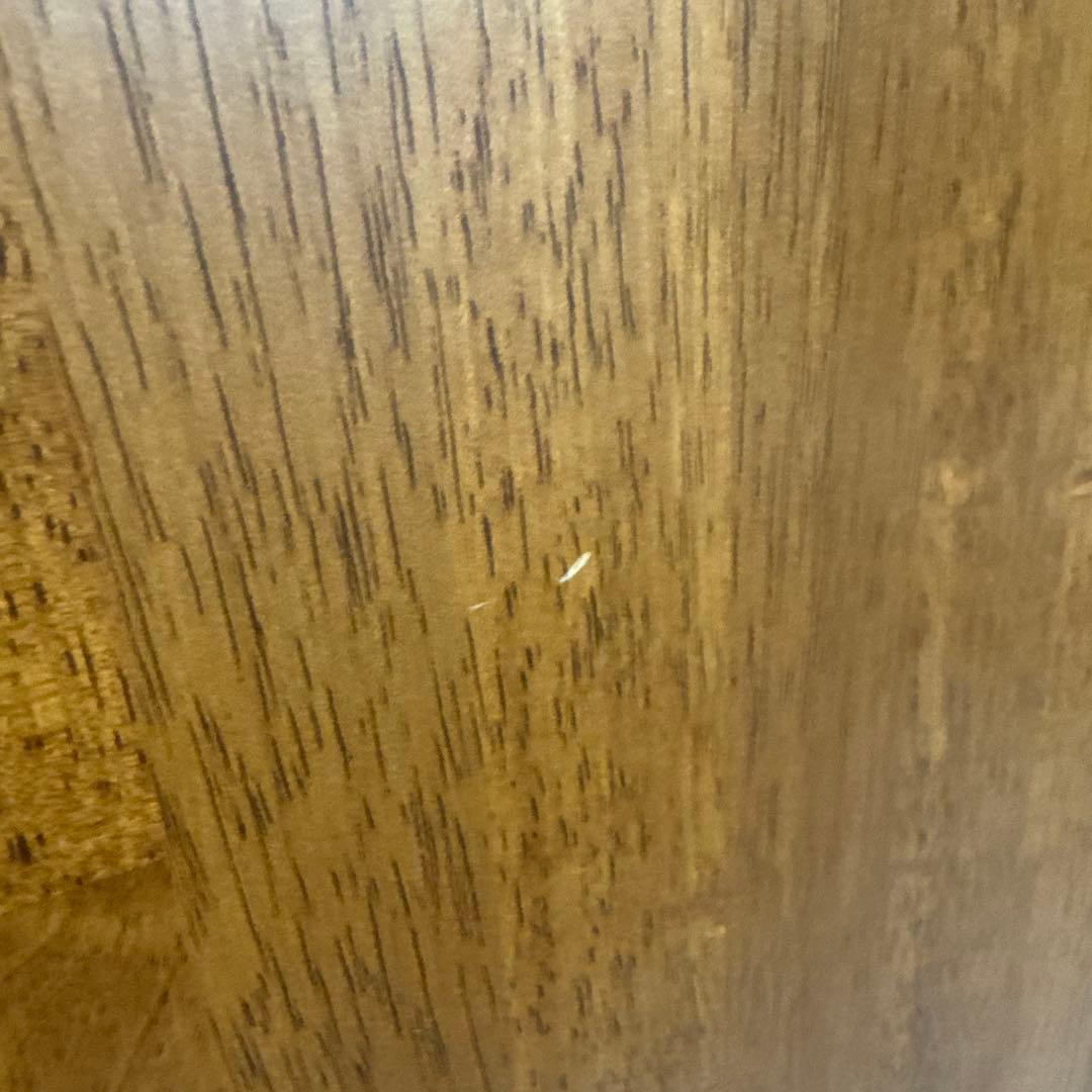 KANADEMONO ラバーウッドチークブラウン天板