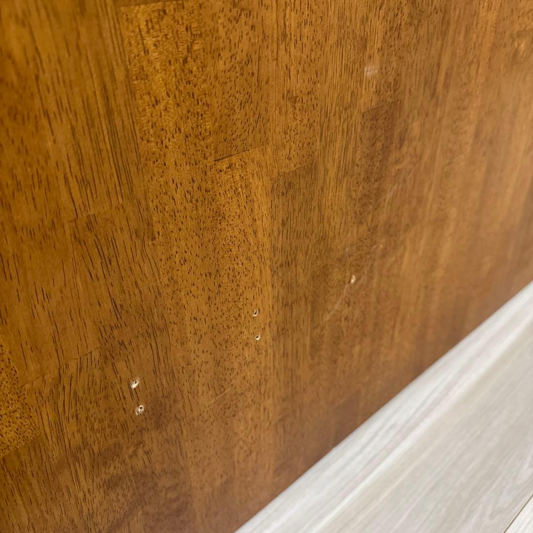 KANADEMONO ラバーウッドチークブラウン天板