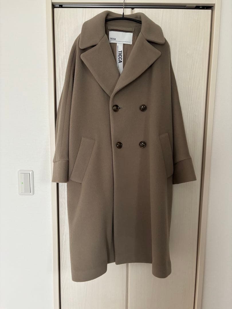 【美品】TICCA スピック&スパン別注 テントコート グレー ベージュ
