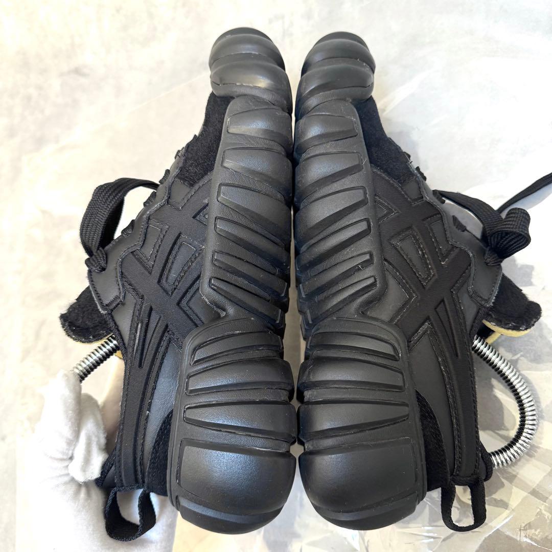 美品オニツカタイガー DENTIGRE LS 24.5 黒 オールブラック 厚底