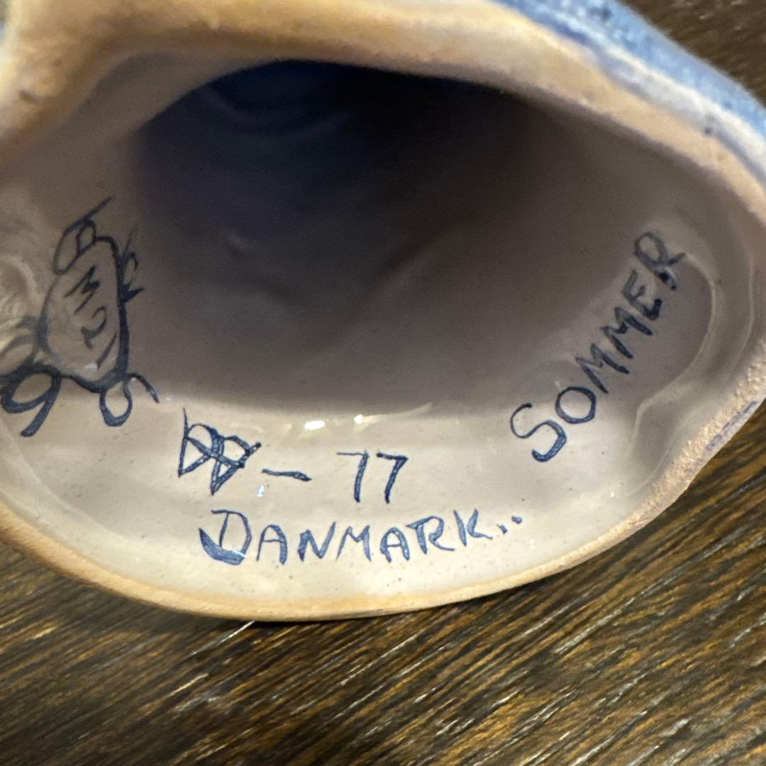 ビヨンヴィンブラッド　陶器人形　花　小鳥2点