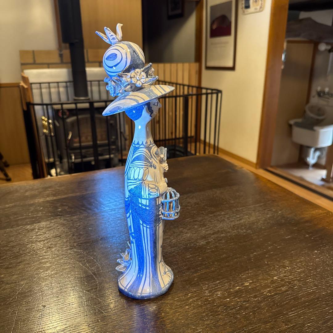 ビヨンヴィンブラッド　陶器人形　花　小鳥2点