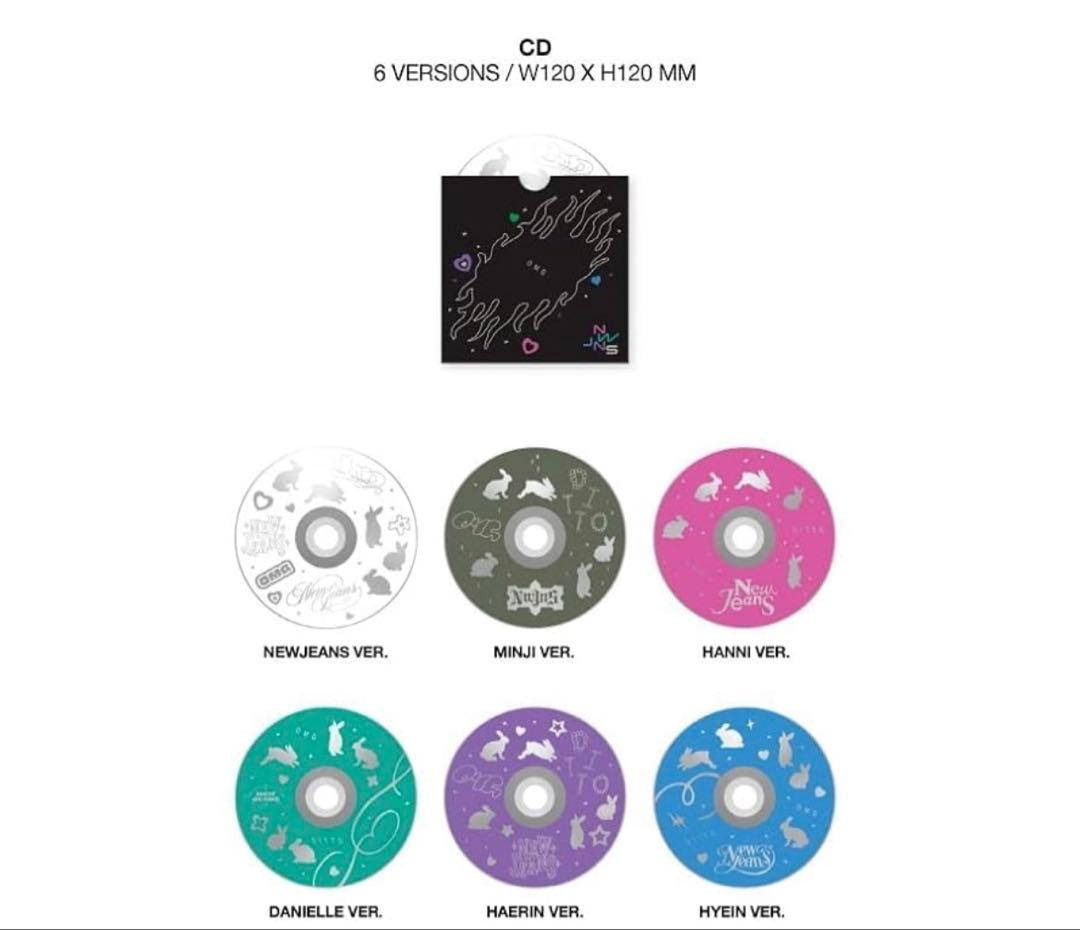 新品 未開封 NEWJEANS OMG ditto 全員 CD