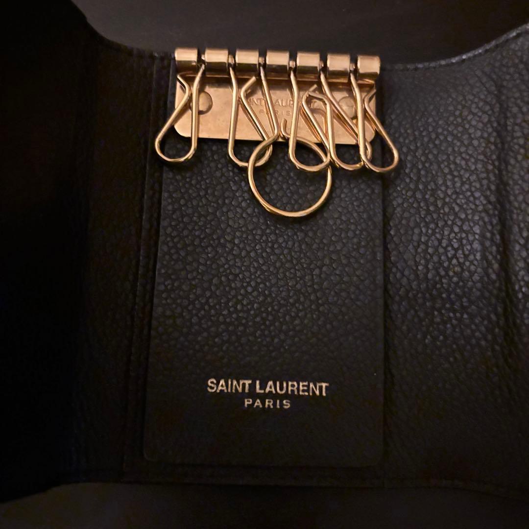 ななSAINT LAURENT レザーキーケース