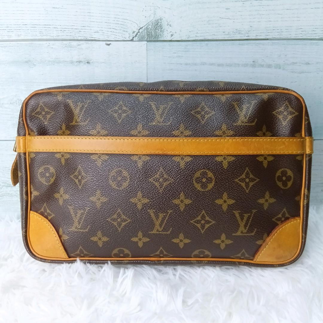 ルイヴィトン クラッチバッグ モノグラム ロゴ ブラウン コンピエーニュ28