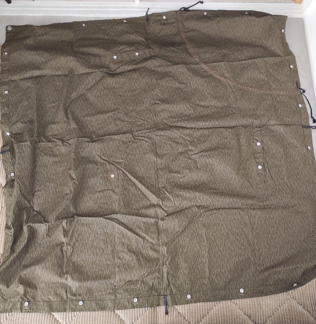 【軍幕】東ドイツ軍　レインドロップカモ　ポンチョテント 3枚