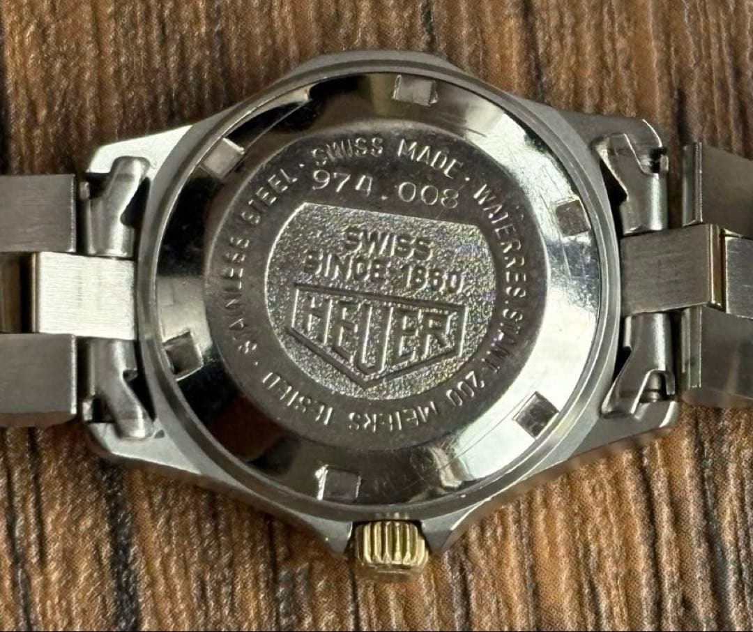 稼働 TAG HEUER 974.008 2000タグホイヤー イエロー