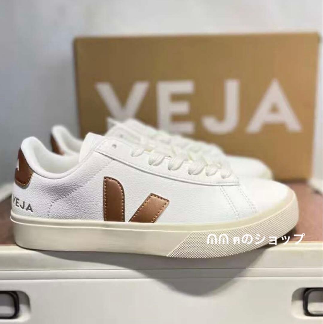 VEJA CAMPO スニーカー ゴールドxホワイト 38