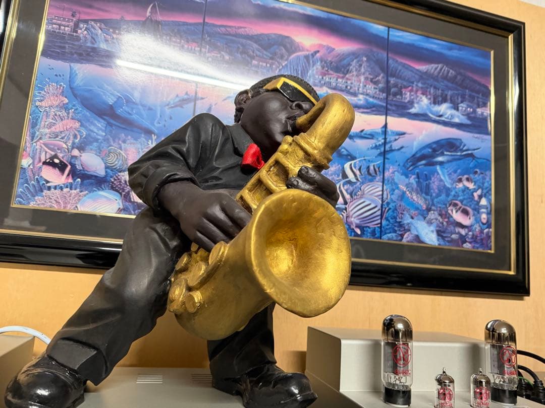 大型黒人 サックス 人形 、JAZZ奏者圧巻❗️ 入手困難な珍品