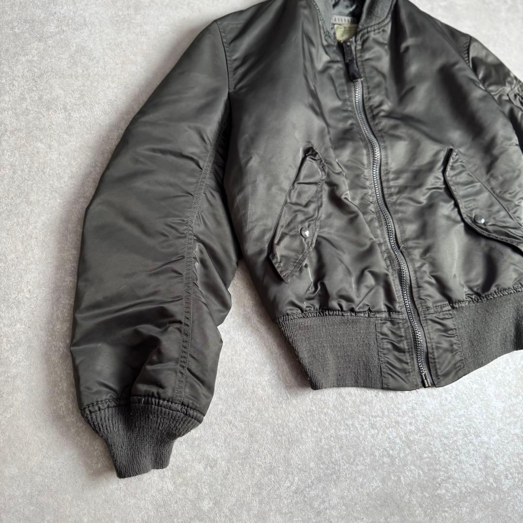 90s USA製 ALPHA \"GROUND CREW\" MA-1 MA1 XS