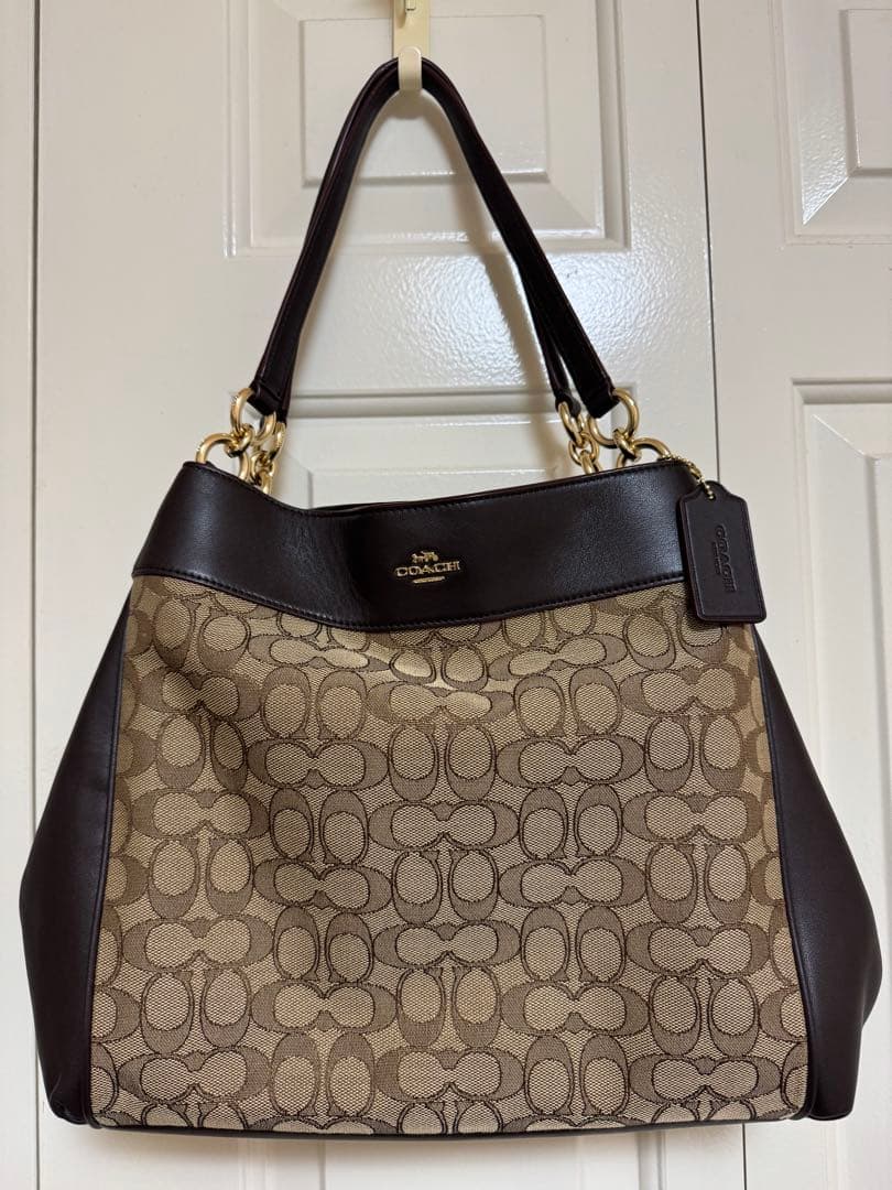 最終お値下げ価格⟡.·Coach ショルダーバッグ ブラウン/ベージュ