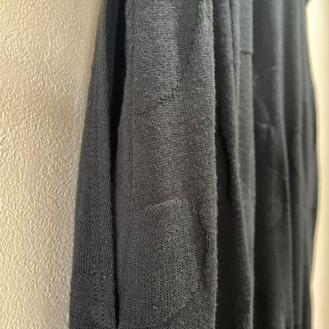 今月末出品終了　ヨーガンレール　カットソーワンピース　ブラック