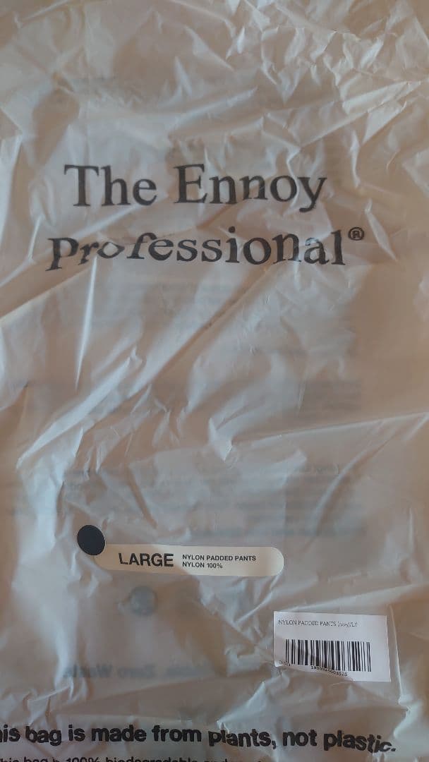 エンノイENNOY 2024シャカシャカ NYLON PADDED PANTS