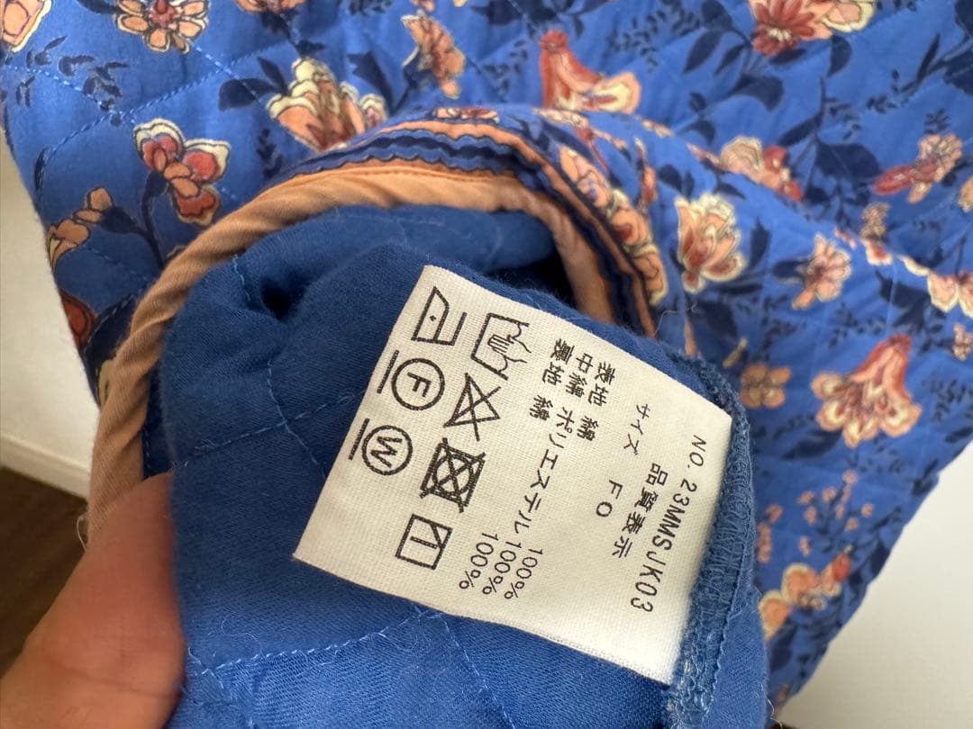 シンゾーン shinzone★キルティング フラワープリント ベスト