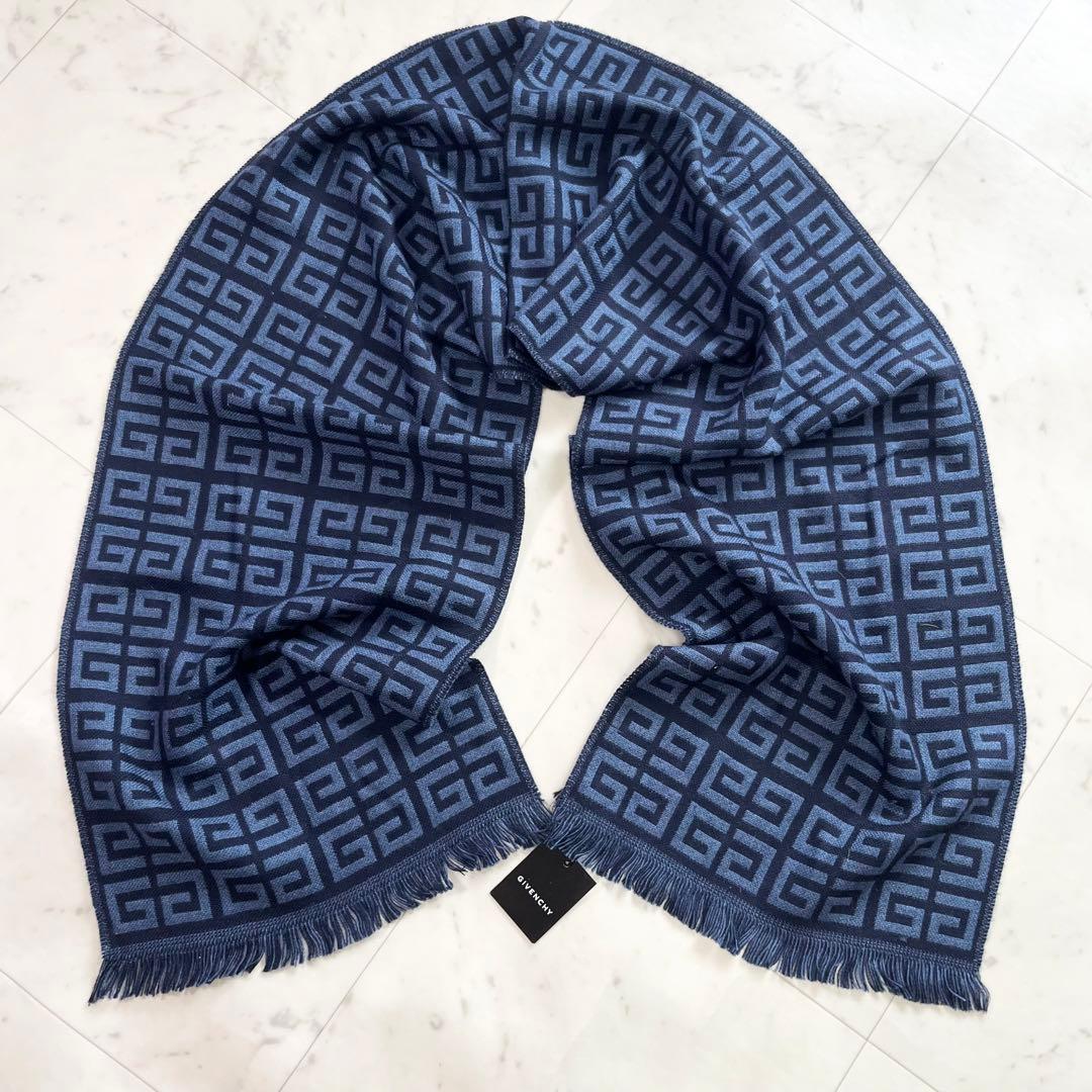 新品 タグ GIVENCHY ジバンシー 総柄 ウール100% ファイブスター