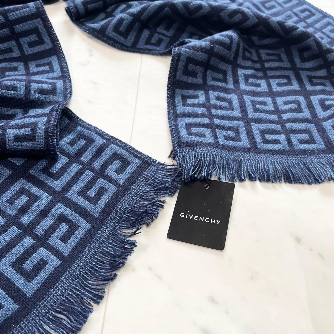 新品 タグ GIVENCHY ジバンシー 総柄 ウール100% ファイブスター