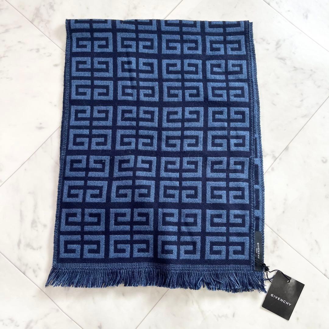 新品 タグ GIVENCHY ジバンシー 総柄 ウール100% ファイブスター