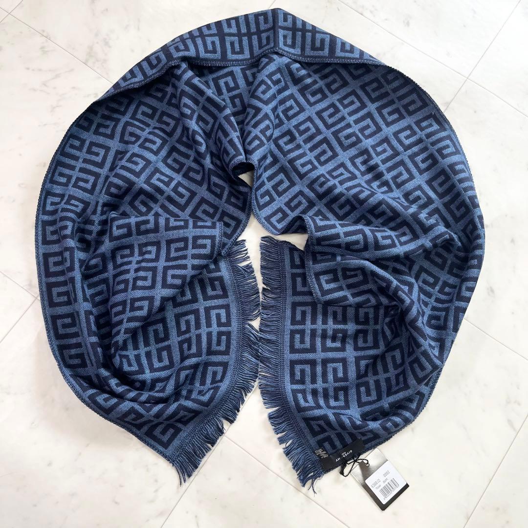 新品 タグ GIVENCHY ジバンシー 総柄 ウール100% ファイブスター